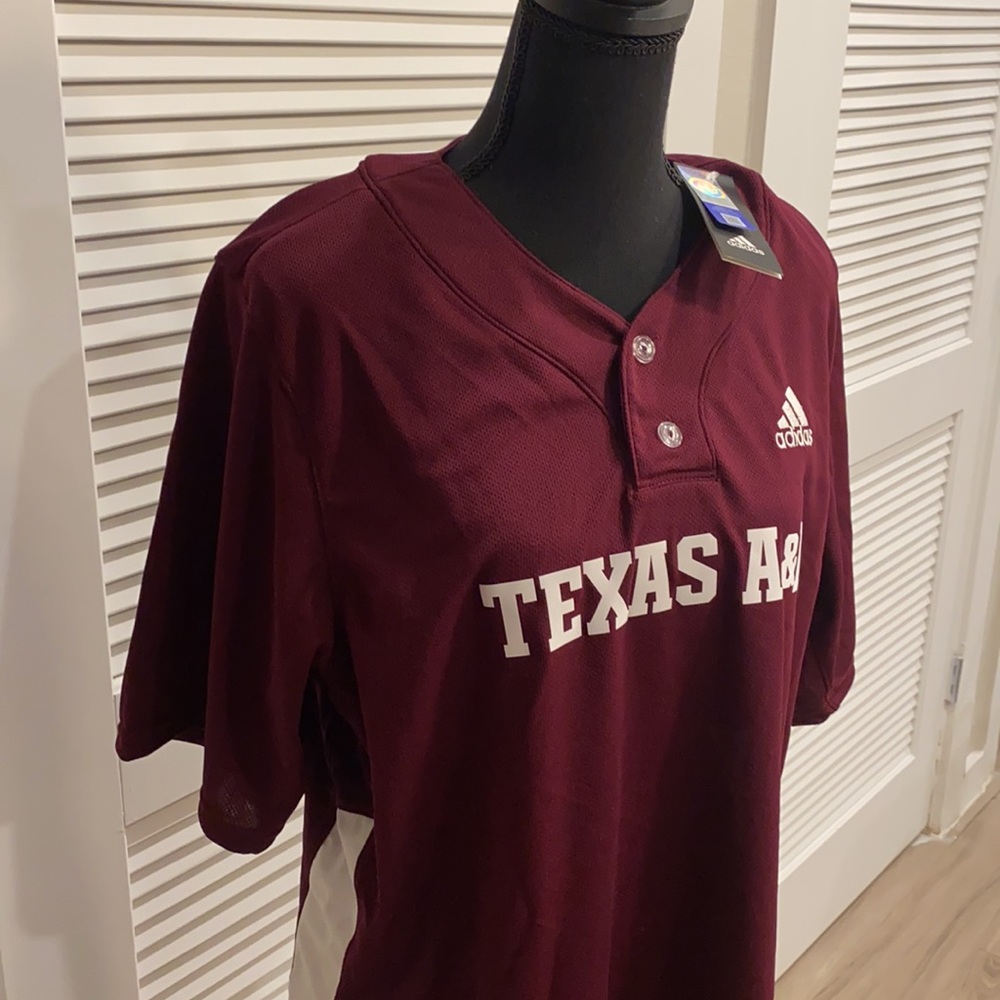 Men’s Texas A&M Baseball Jersey #12 Adidas